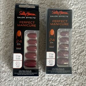 Sally Hansen Salon Effects Perfect Manicure - Burgundy and Gold